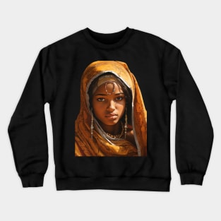 TRIBAL SOMALI GIRL Crewneck Sweatshirt